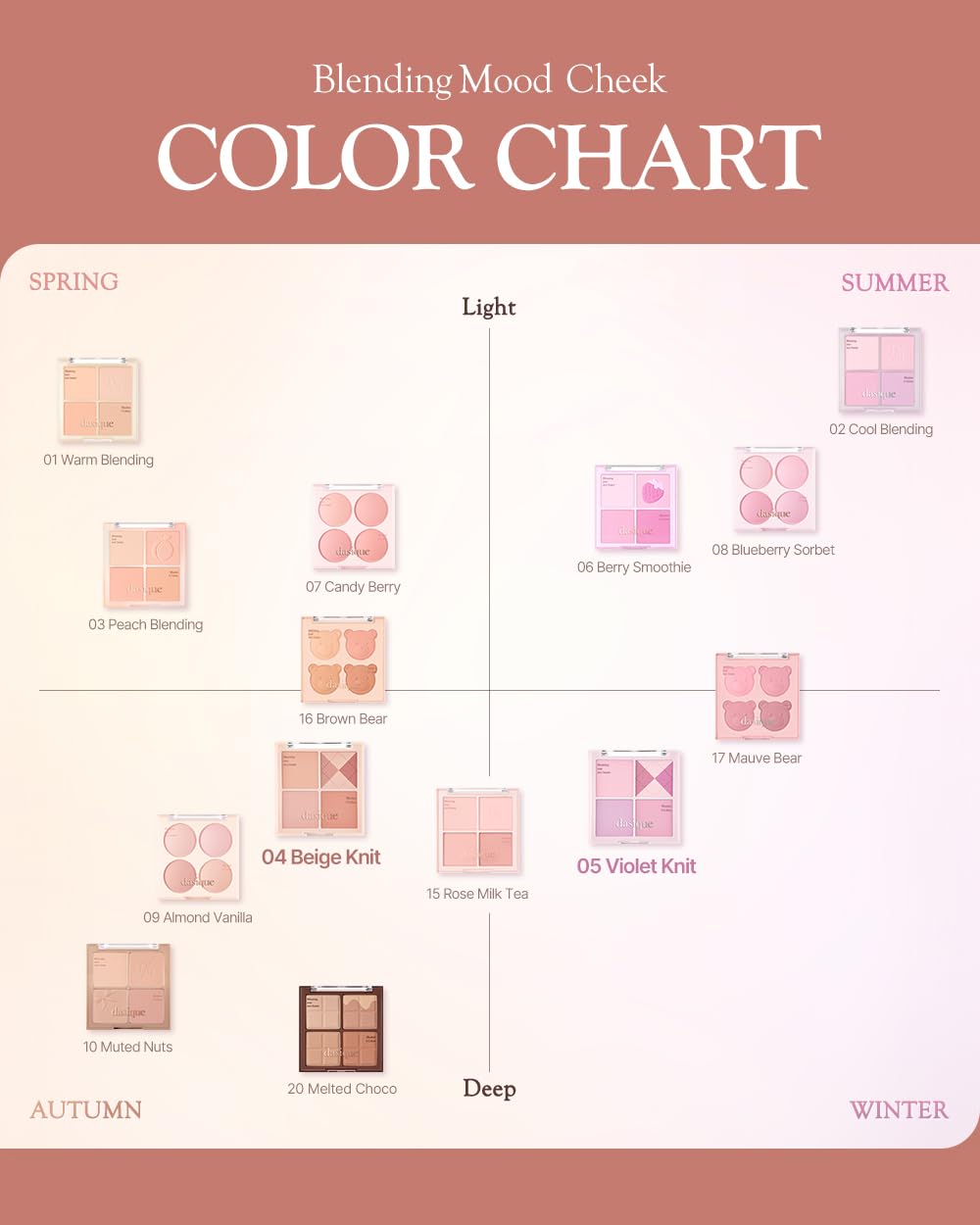 Dasique Blending Mood Cheek #04 Beige Knit