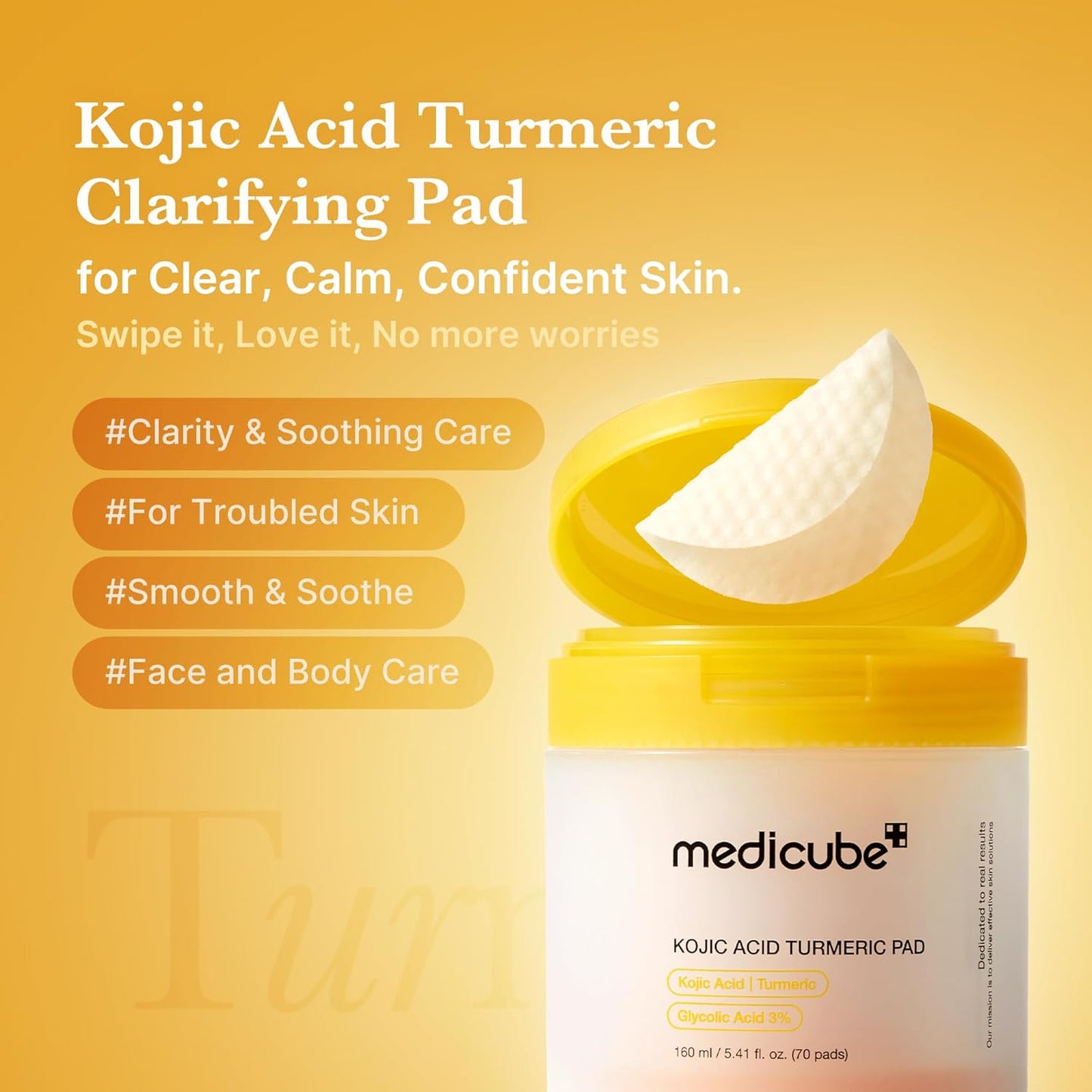 Medicube Toner Pads Kojic Acid Turmeric Clarifying Toner Pad 70pcs