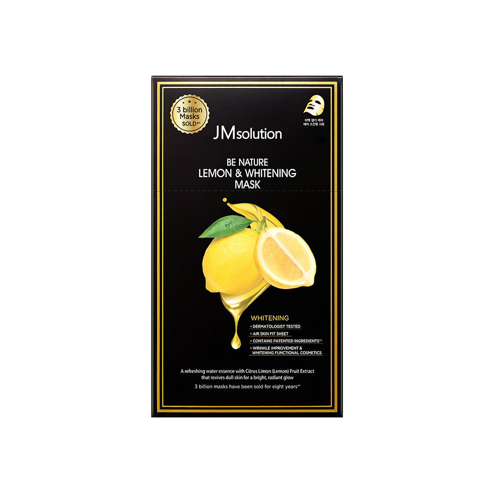 JMsolution Be Nature Lemon & Whitening Mask 1 Box of 10 Sheets