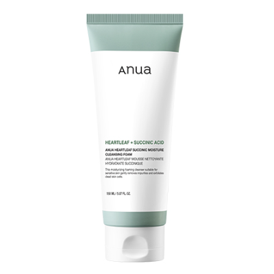 ANUA HEARTLEAF SUCCINIC MOISTURE CLEANSING FOAM 150m