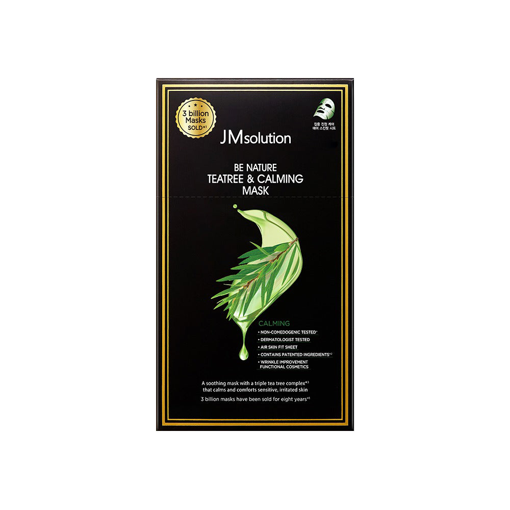 JMsolution Be Nature Tea Tree & Calming Mask 1 Box of 10 Sheets