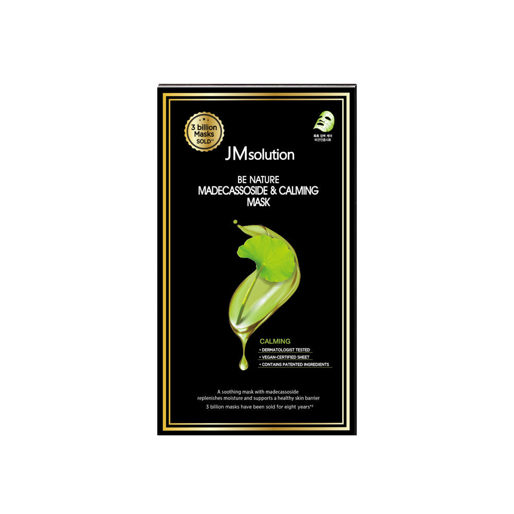 JMsolution Be Nature Madecassoside & Calming Mask 1 Box of 10 Sheets