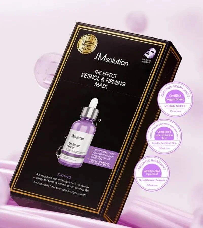 JMsolution The Effect Retinol & Firming Mask 1 Box of 10 Sheets
