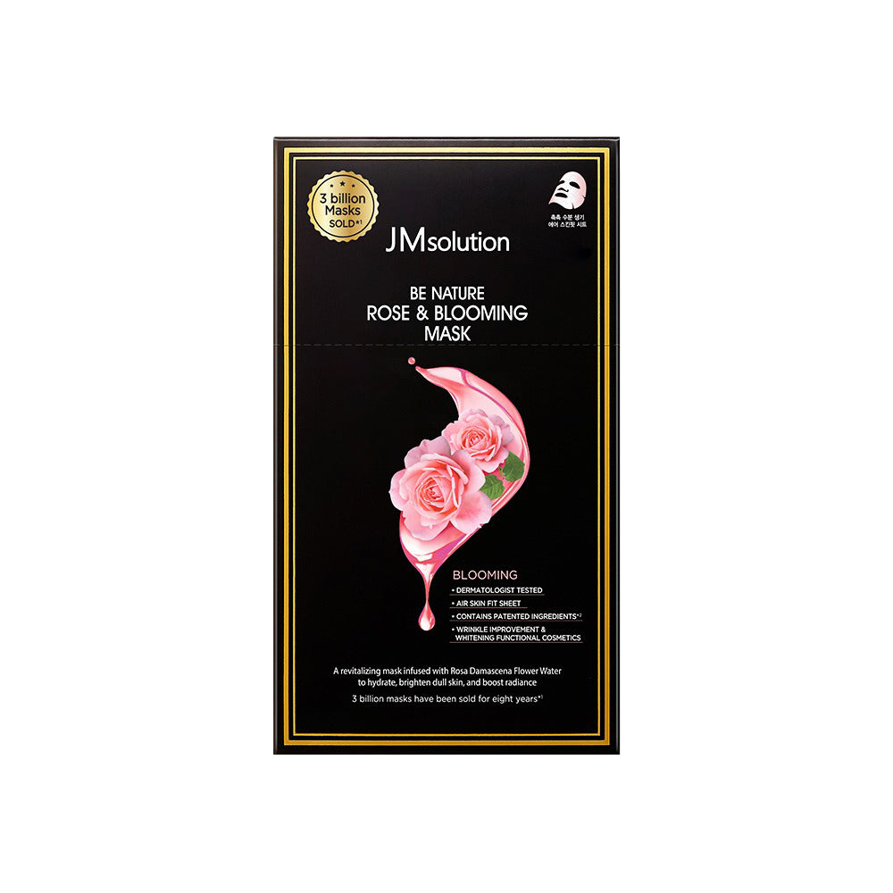 JMsolution Be Nature Rose & Blooming Mask 1 Box of 10 Sheets