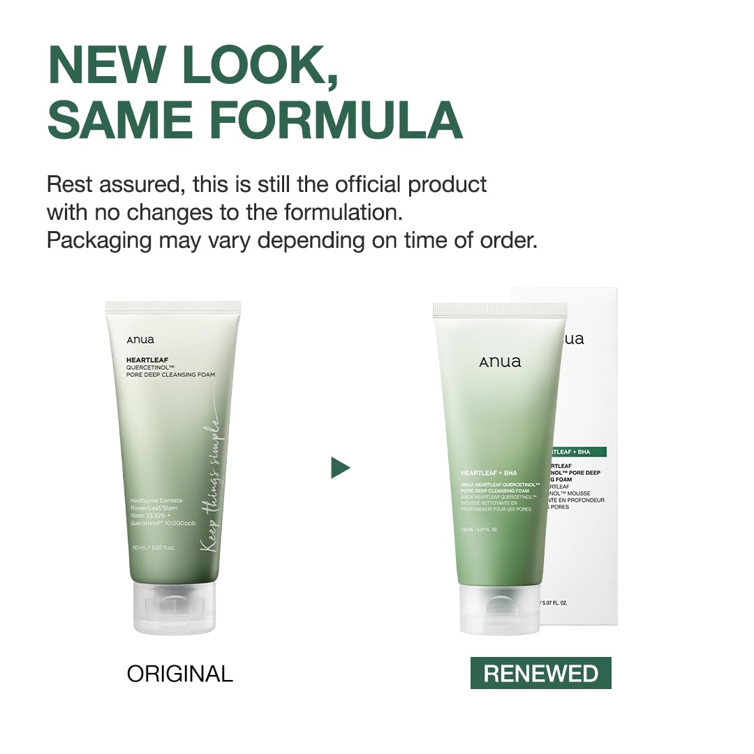 ANUA HEARTLEAF QUERCETINOL PORE DEEP CLEANSING FOAM - 150ml