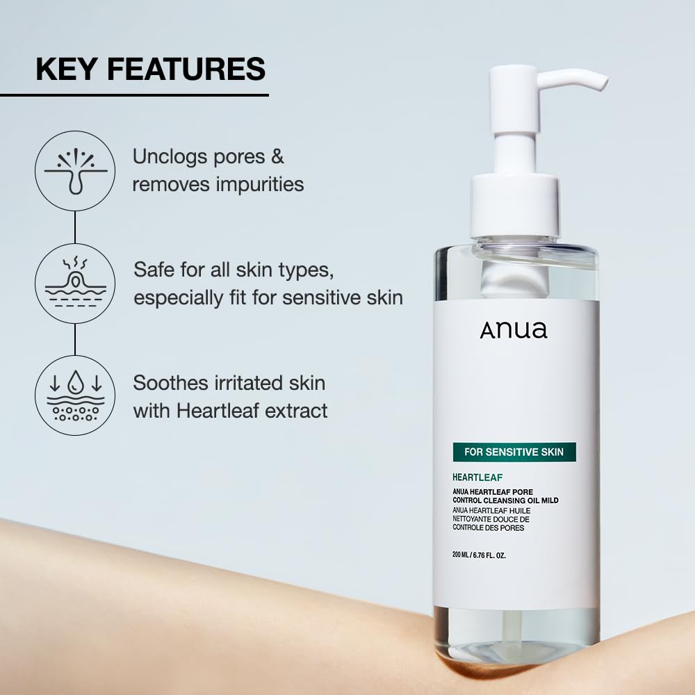 ANUA HEARLEAF PORE CONTROL CLEANSING OIL MILD 200ml