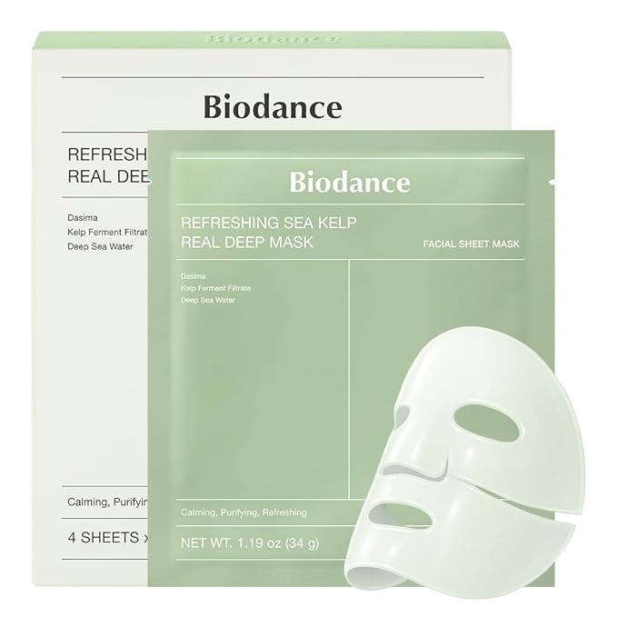BIODANCE Refreshing Sea Kelp Real Deep Mask 1Box (34g*4ea)