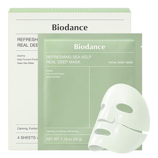BIODANCE Refreshing Sea Kelp Real Deep Mask 1Box (34g*4ea)