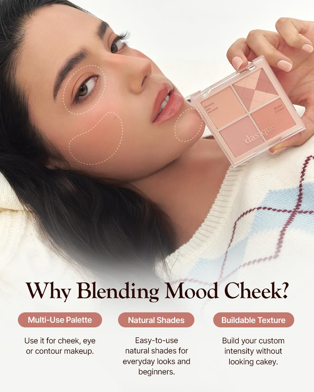 Dasique Blending Mood Cheek #04 Beige Knit