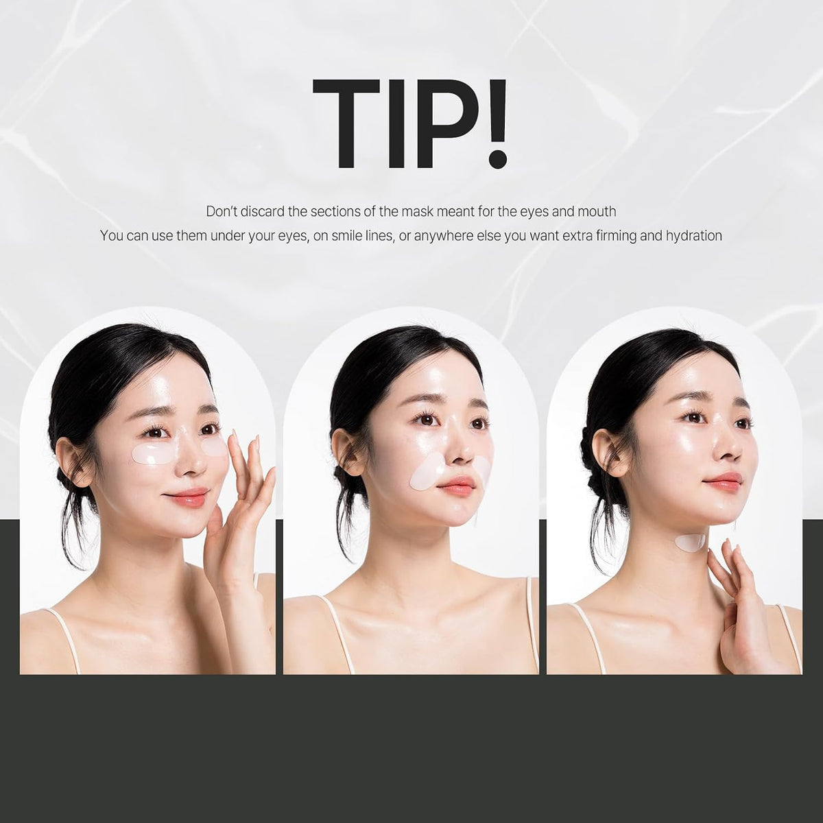 Vegan Mucin Lifting Hydrogel Collagen Face Mask 5 pack