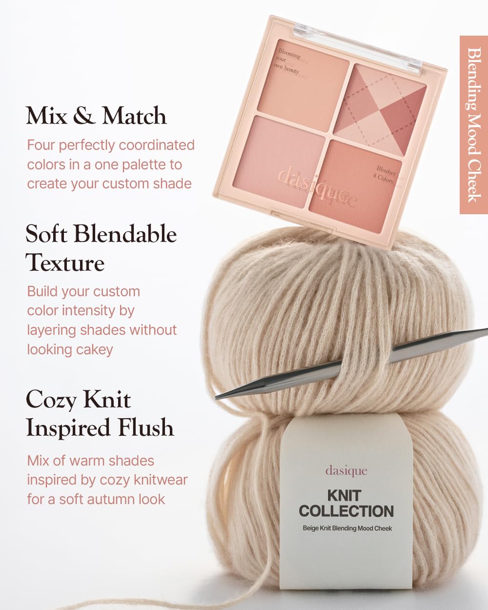 Dasique Blending Mood Cheek #04 Beige Knit