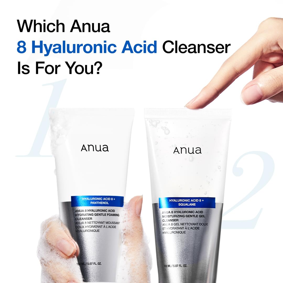 ANUA 8 HYALURONIC ACID MOISTURIZING GENTLE GEL CLEANSER 150ml