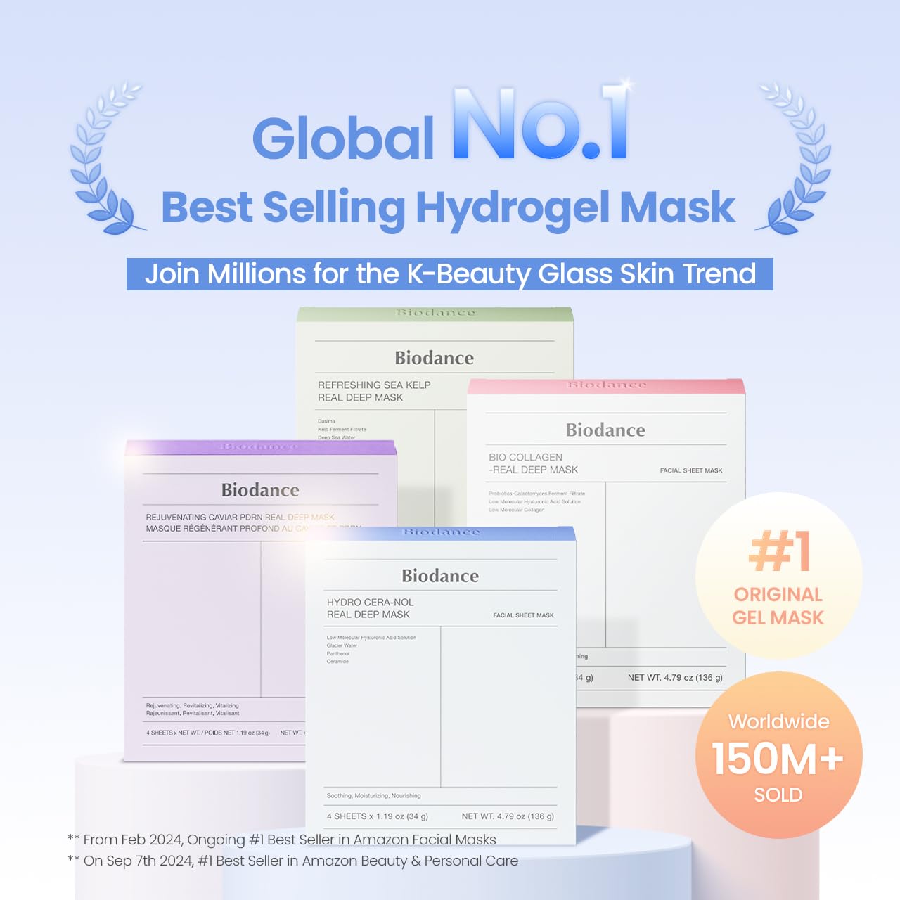 BIODANCE Hydro Cera-nol Real Deep Mask 1Box (34g*4ea)