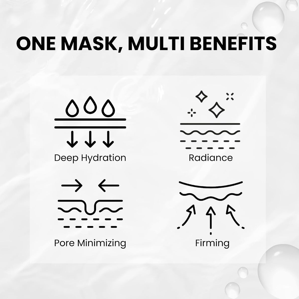 Vegan Mucin Lifting Hydrogel Collagen Face Mask 5 pack