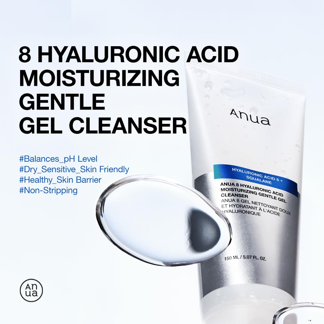 ANUA 8 HYALURONIC ACID MOISTURIZING GENTLE GEL CLEANSER 150ml