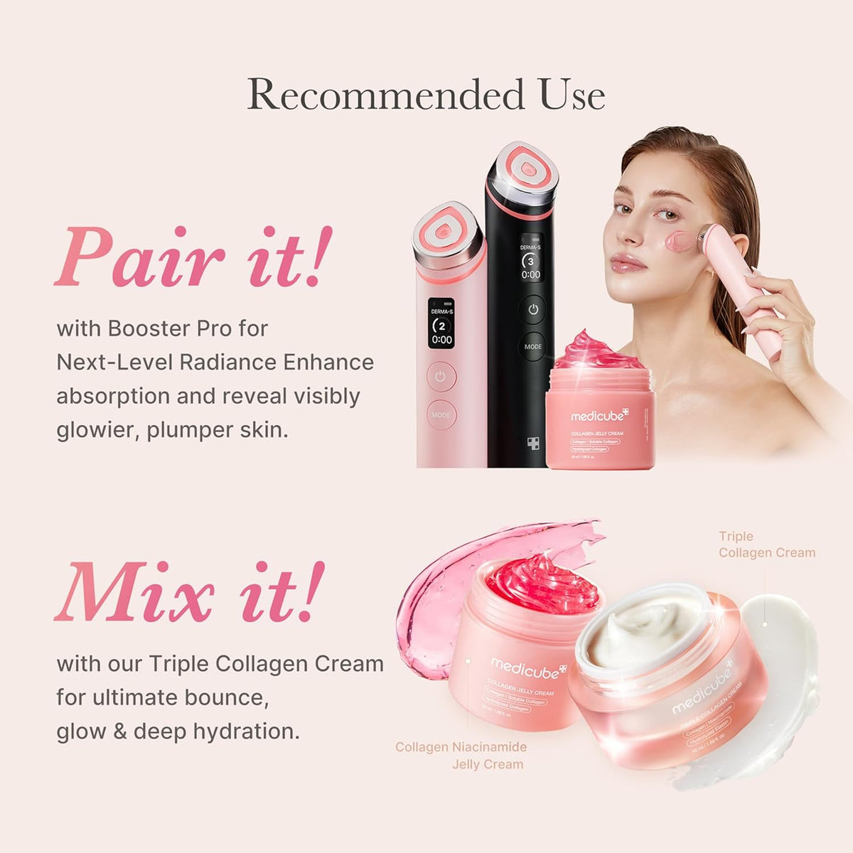 Medicube Jelly Cream with Collagen & Niacinamide, 3.71 fl.oz 110 ml