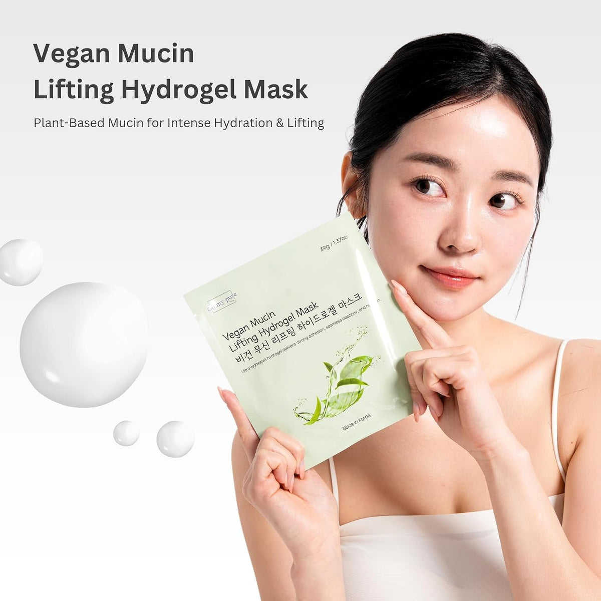 Vegan Mucin Lifting Hydrogel Collagen Face Mask 5 pack