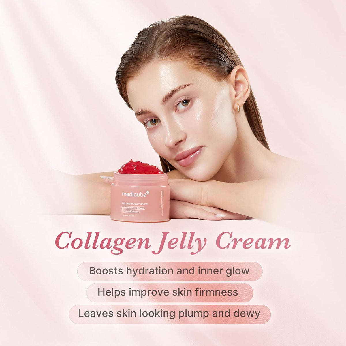 Medicube Jelly Cream with Collagen & Niacinamide, 3.71 fl.oz 110 ml
