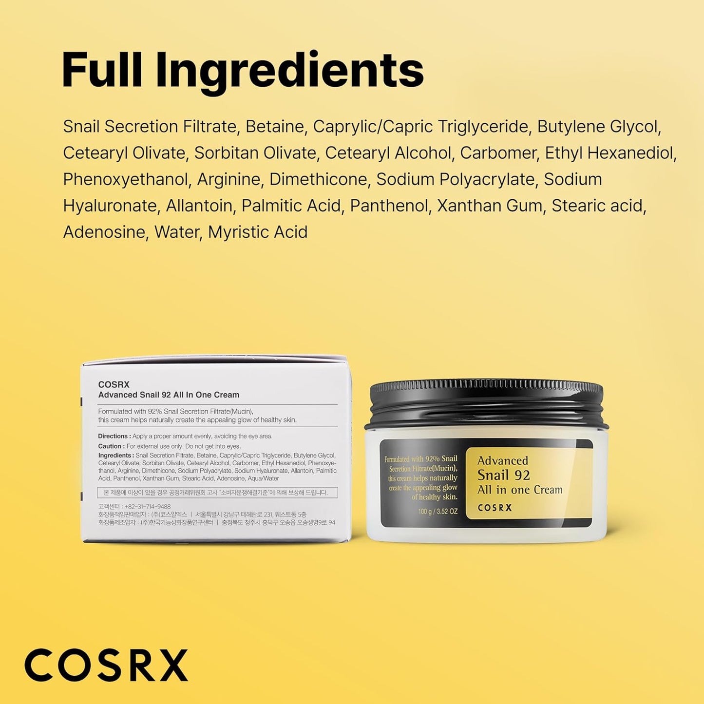 COSRX advanced snail 92 all in one cream 100ml