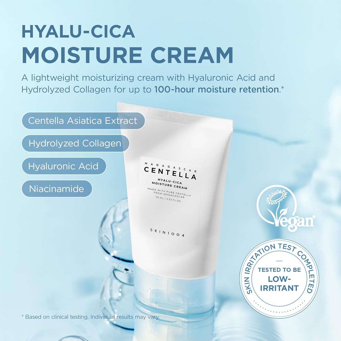 SKIN1004 Madagascar Hyalu-cica Moisture Cream 75ml