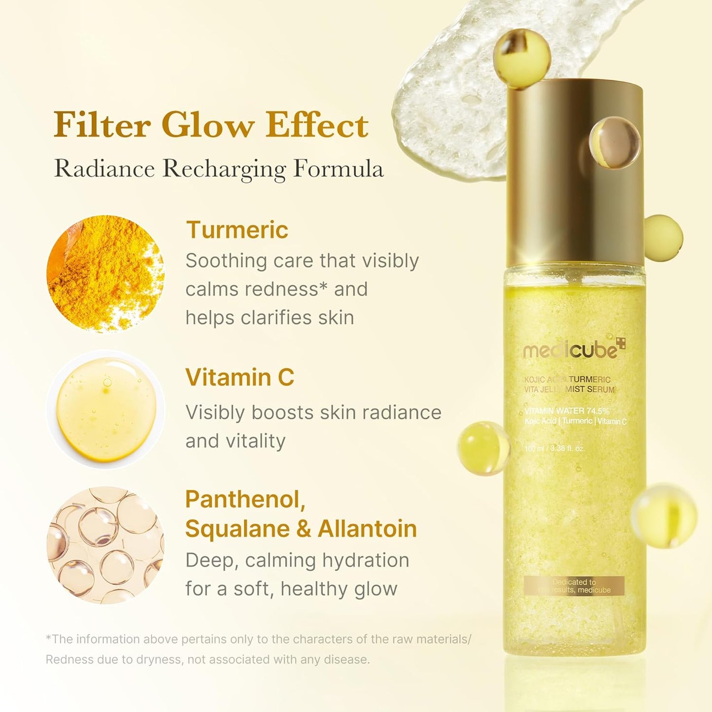 Medicube KOJIC ACID TERMERIC VITA JELLY MIST SERUM 100ml