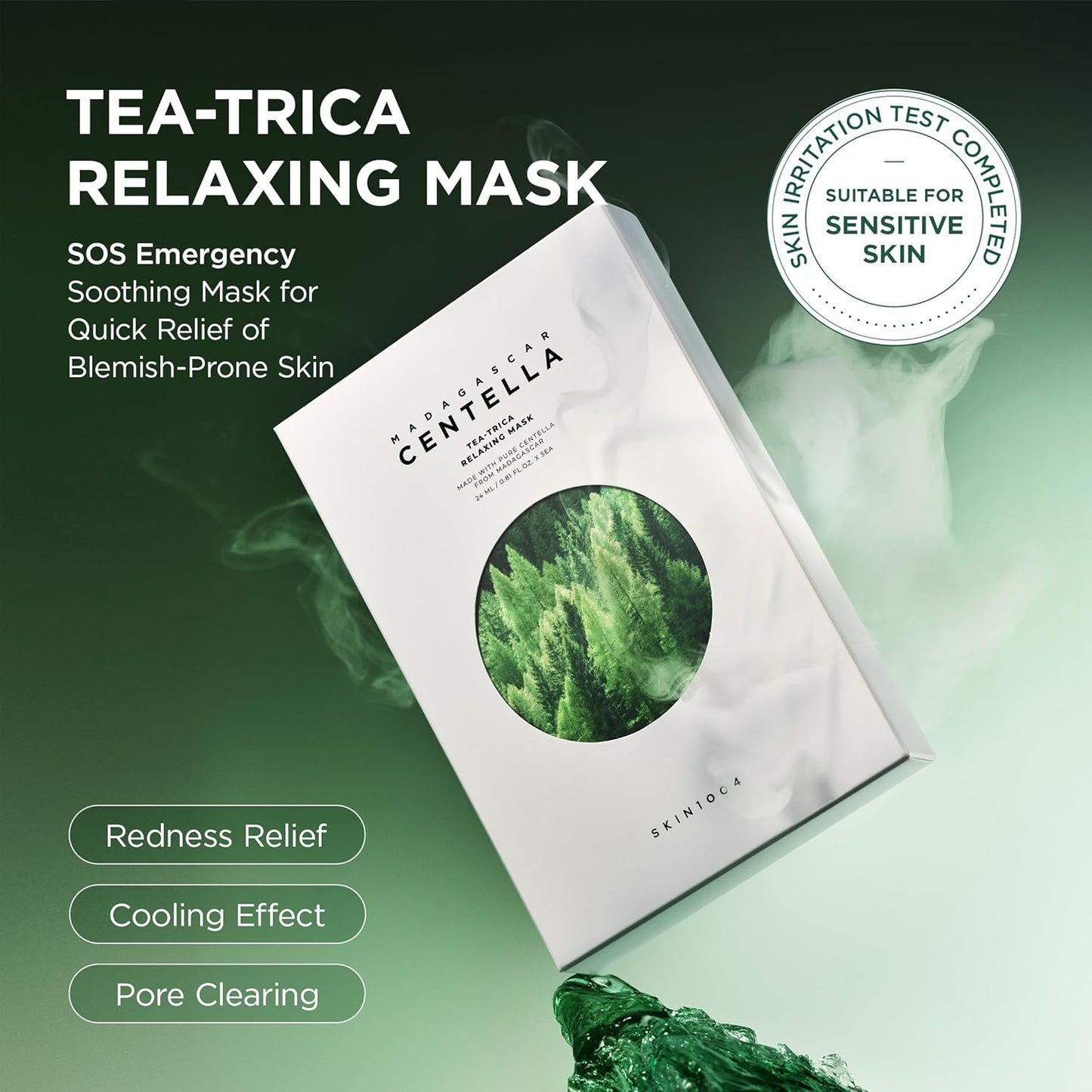 SKIN1004 Madagascar Centella Tea-Trica Relaxing Mask 24ml (5ea)