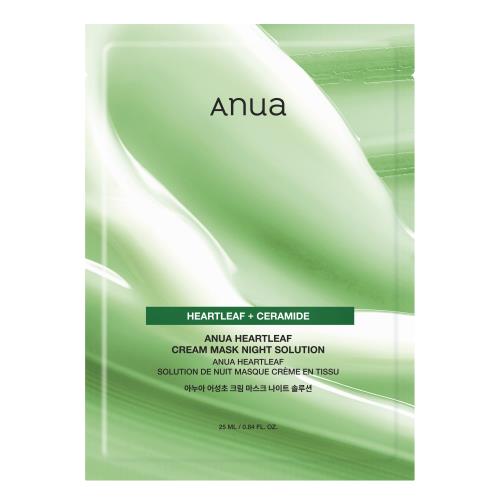 ANUA [1EA] HEARTLEAF CREAM SHEET MASK NIGHT SOLUTION 25ml