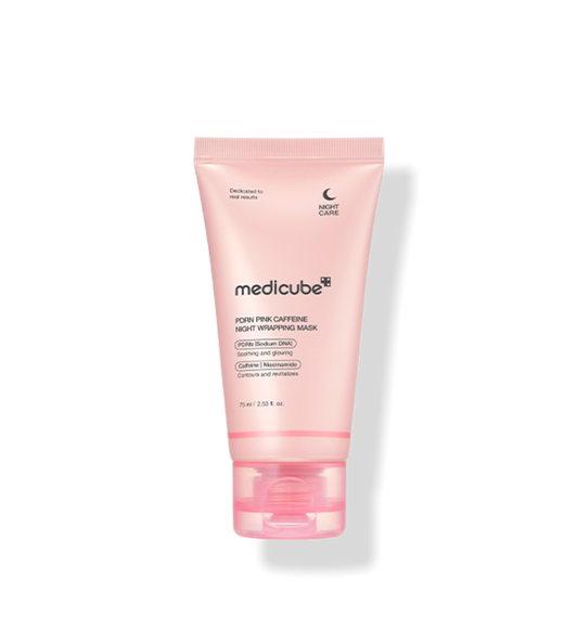Medicube PDRN PINK CAFFEINE NIGHT WRAPPING MASK 75ML