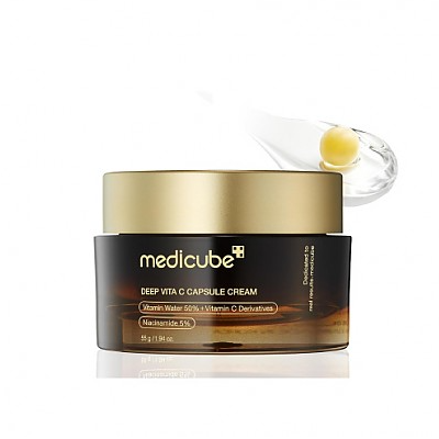 Medicube Capsule Cream with Deep Vitamin C | Liposome Vitamin C Golden Capsule, 1.94 oz