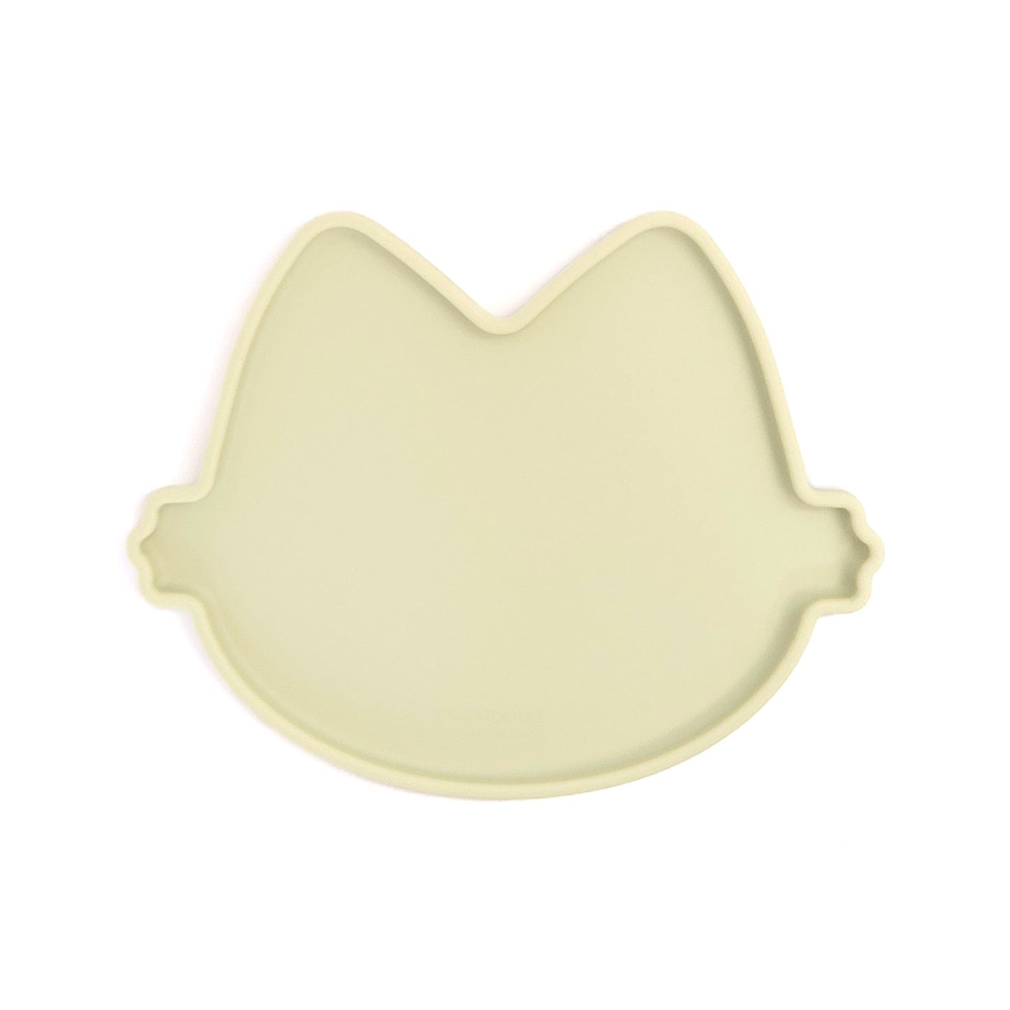 Platinum Silicone MoaCat Bowl Plate . Green Bean