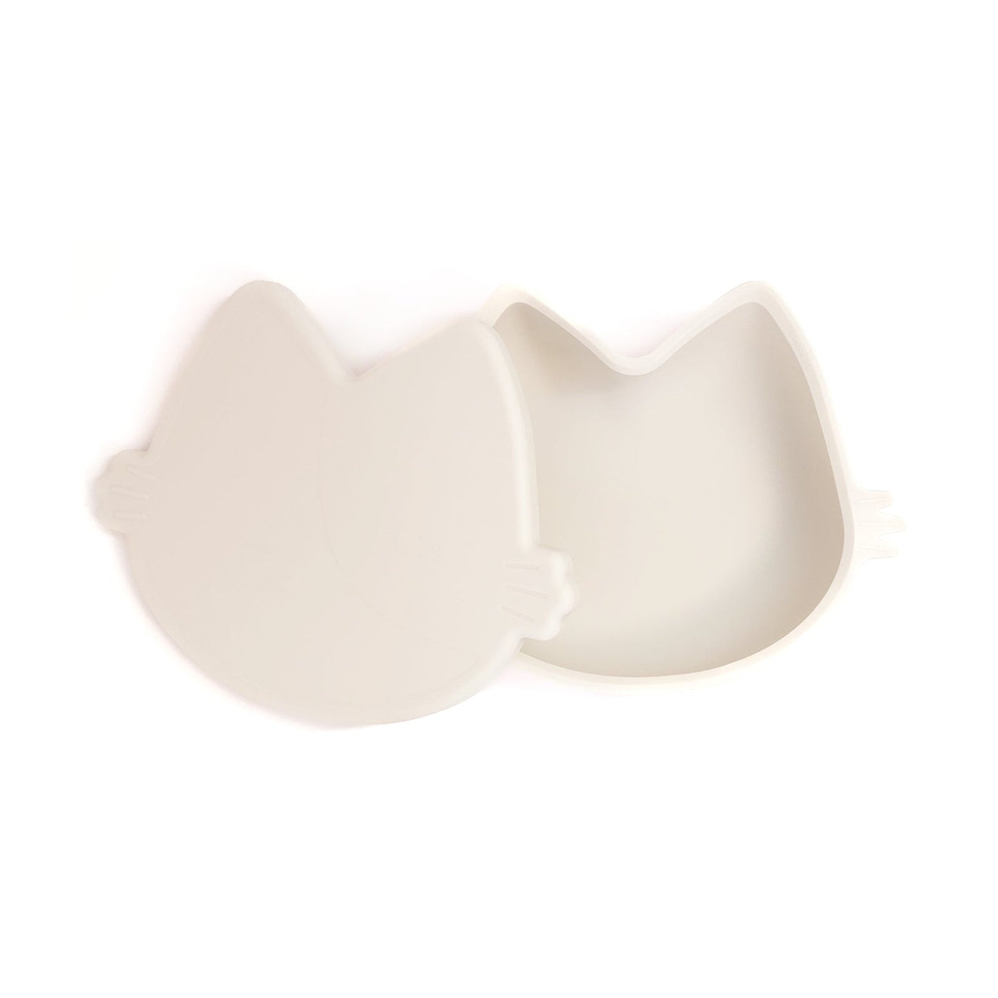 Platinum Silicone MoaCat Bowl Set . Butter