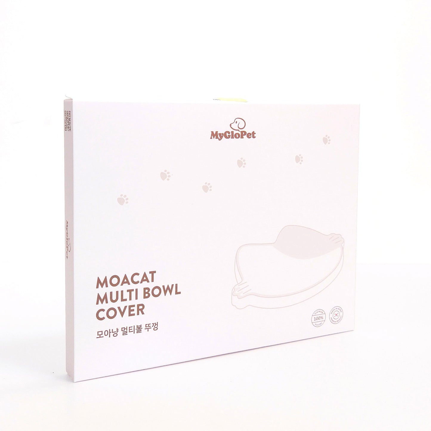 Platinum Silicone MoaCat Bowl Set . Cream