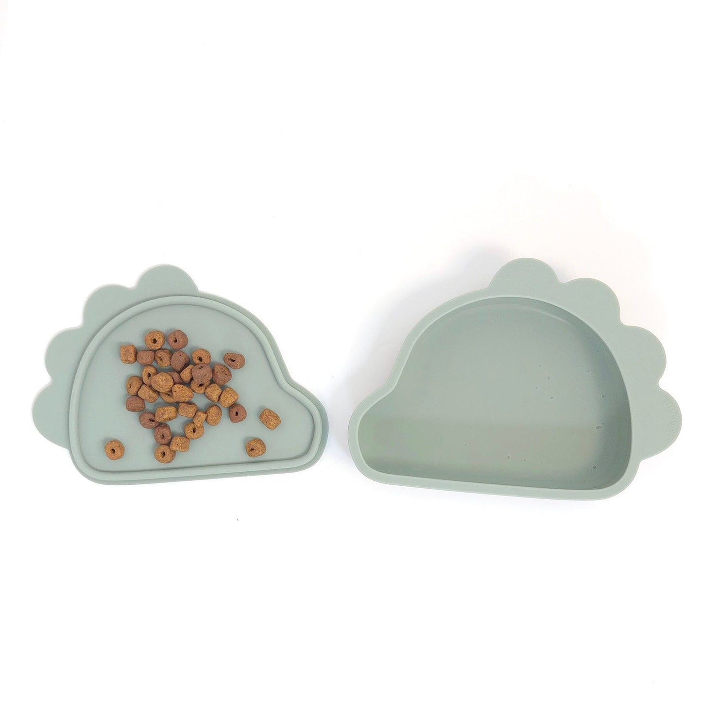 Platinum Silicone Dino Plate Set . Pink