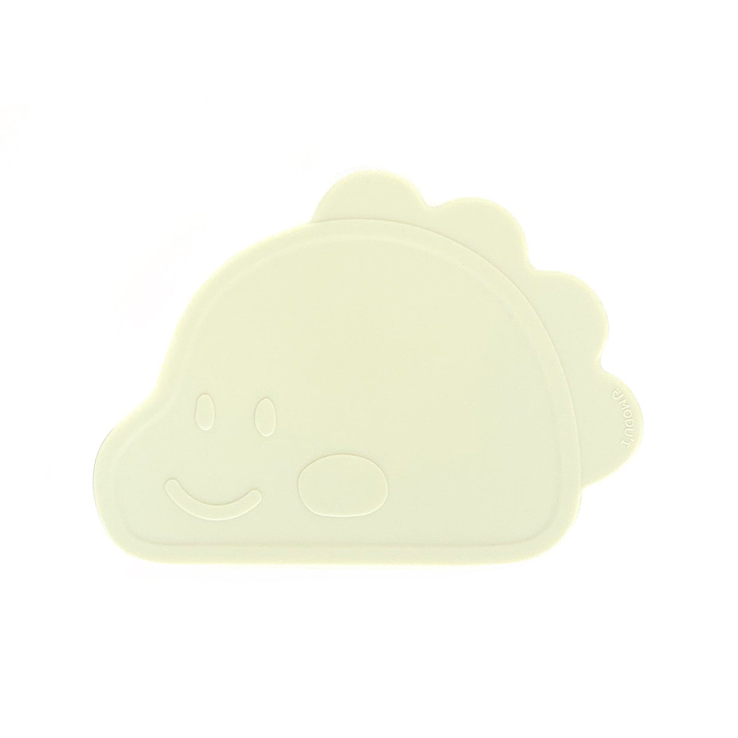 Platinum Silicone Dino Plate Set . Green bean