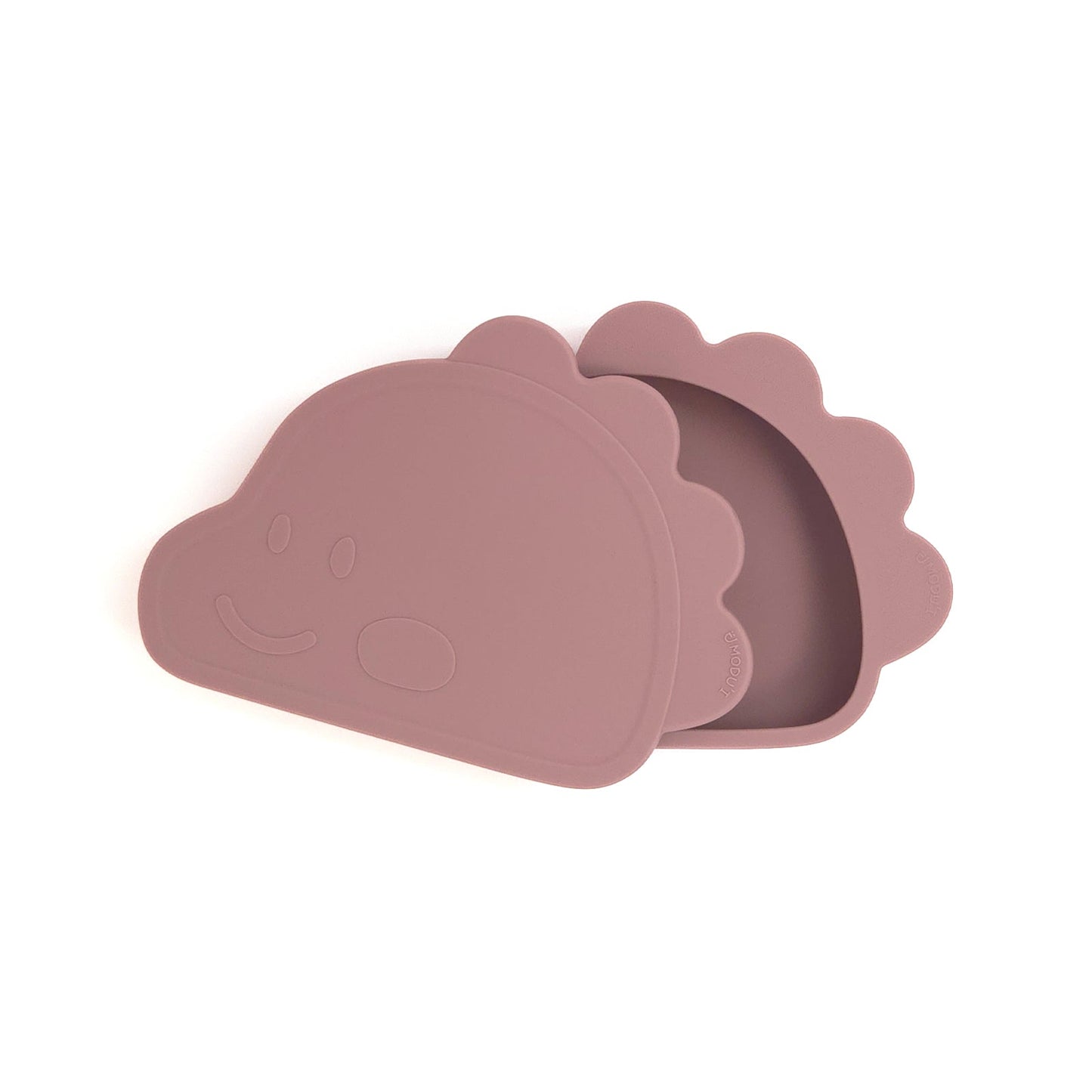 Platinum Silicone Dino Plate Set . Pink