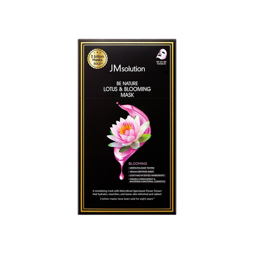 JMsolution Be Nature Lotus & Blooming Mask 1 Box of 10 Sheets
