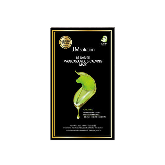 JMsolution Be Nature Madecassoside & Calming Mask 1 Box of 10 Sheets